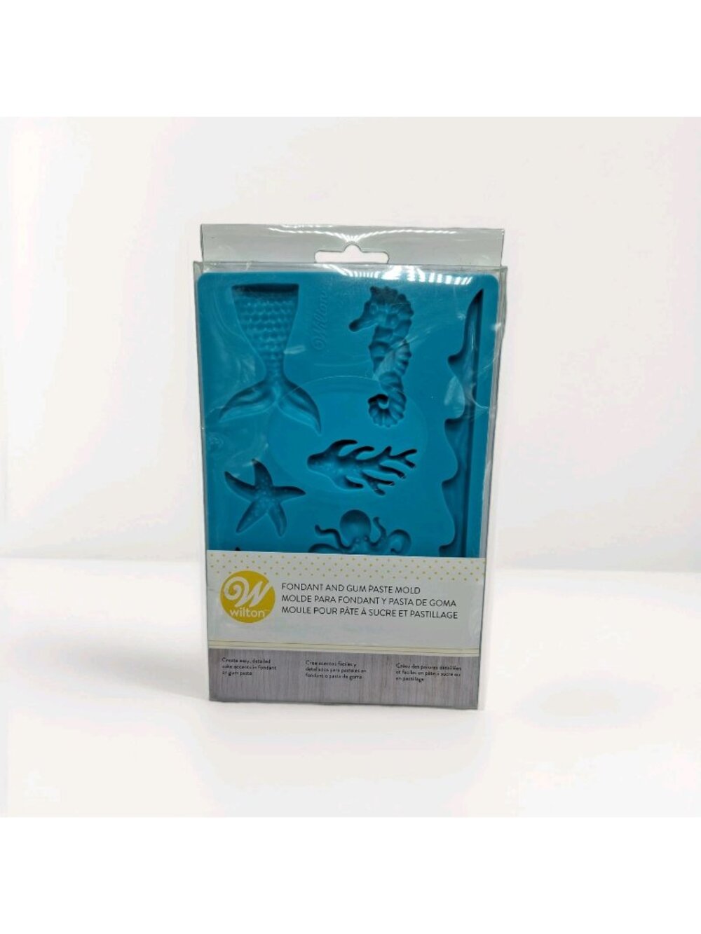 Wilton Sea Life Silicone Fondant and Gum Paste Mold ~Mermaid Starfish Seahorse